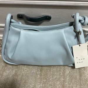 Baby blue purse